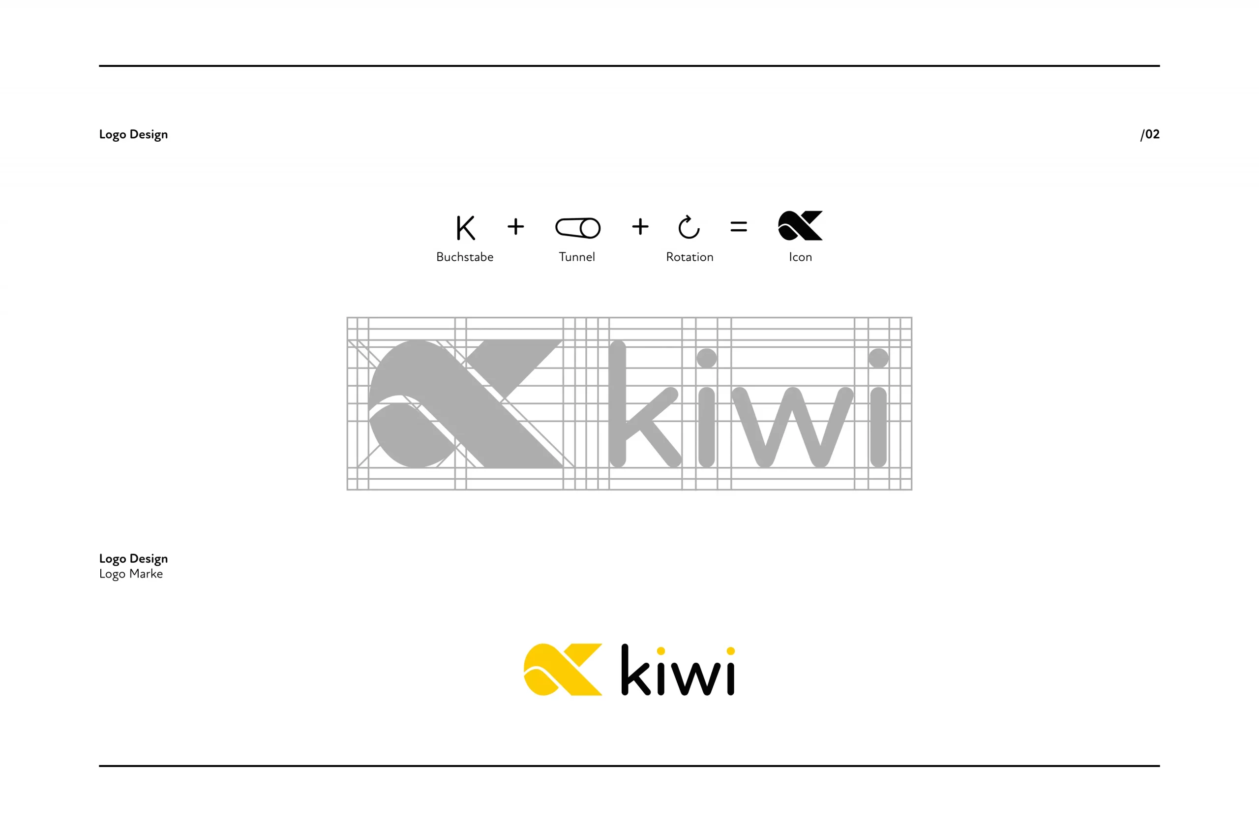 kiwi GmbH Logo Konstruktion
